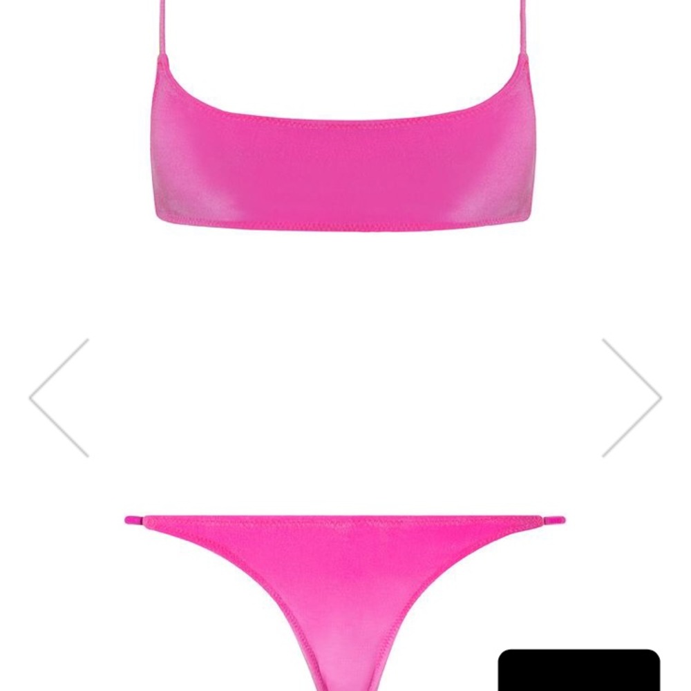 Triangl pink velvet bikini